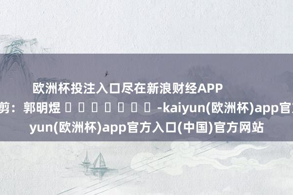 欧洲杯投注入口尽在新浪财经APP            						背负裁剪：郭明煜 							-kaiyun(欧洲杯)app官方入口(中国)官方网站